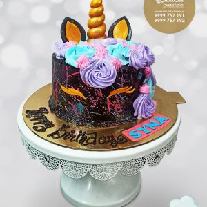 Unicorn theme Chocolate cake