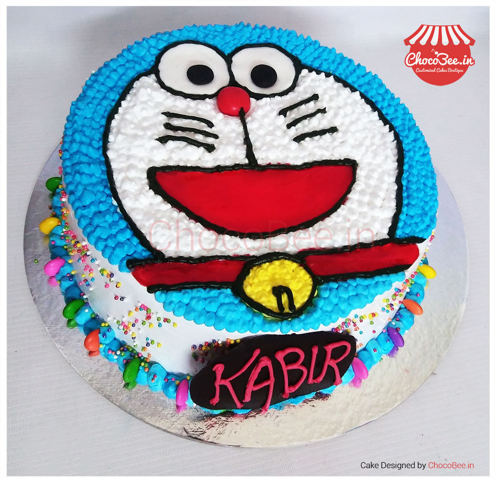 Doraemon Fondant Cake - Town Tokri