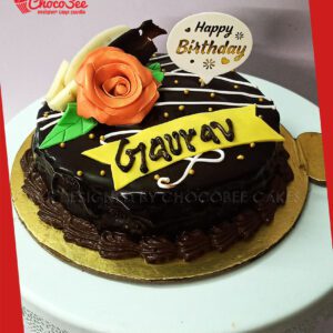 Rose and Chocolate Cake